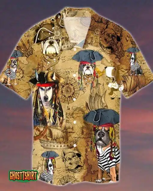 Pirates Dog Aloha Hawaiian Shirt