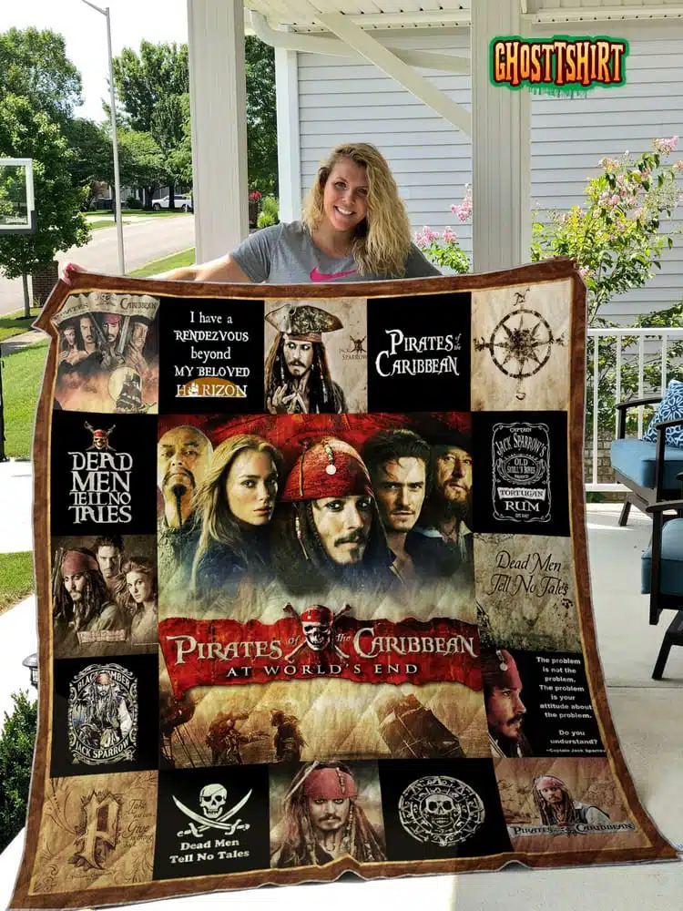Pirates Of The Caribbean Quilt Blanket