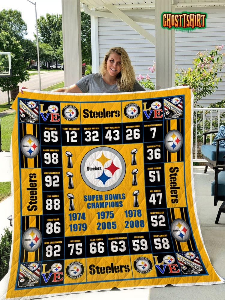 Pittsburgh Steelers 2 Quilt Blanket