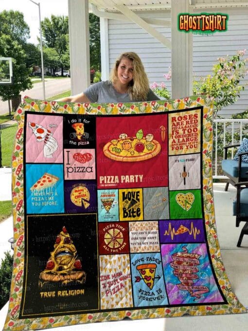 Pizza Quilt Blanket