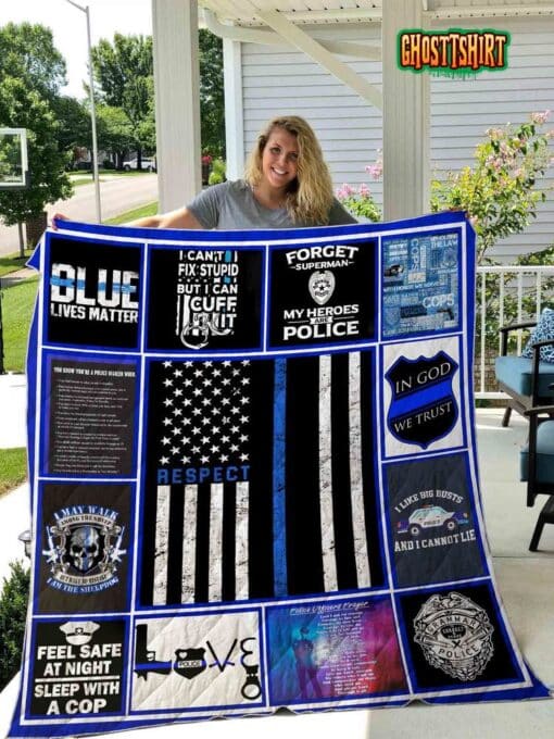 Police Quilt Blanket