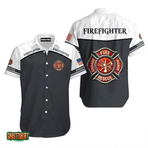Proud Firefighter Aloha Hawaiian Shirt