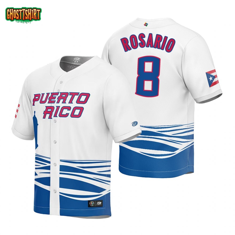 Lot Detail - Eddie Rosario WBC Professional Model Jersey w/Light Use