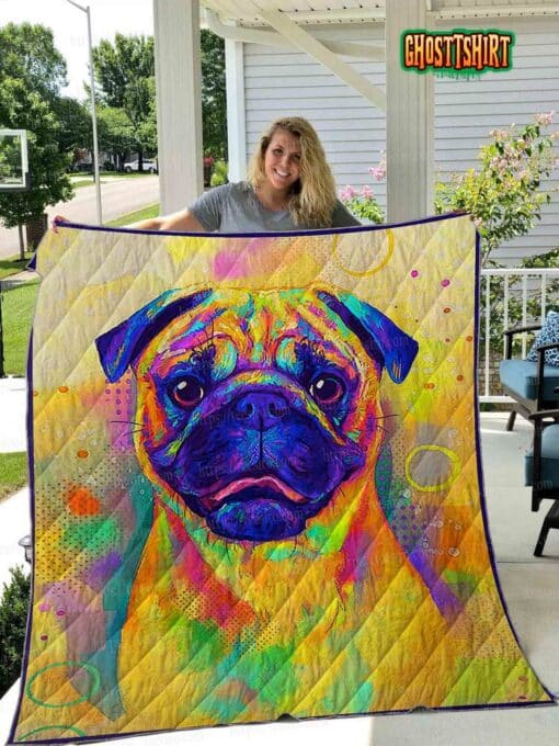Pug Quilt Blanket