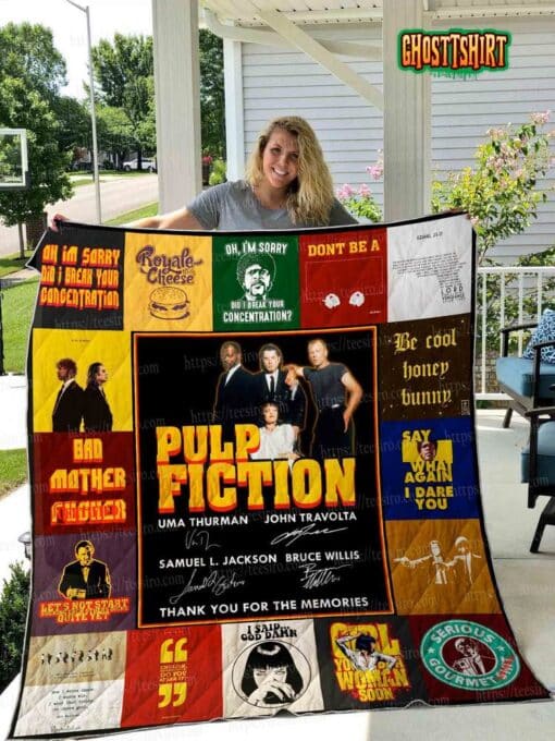 Pulp Fiction Quilt Blanket