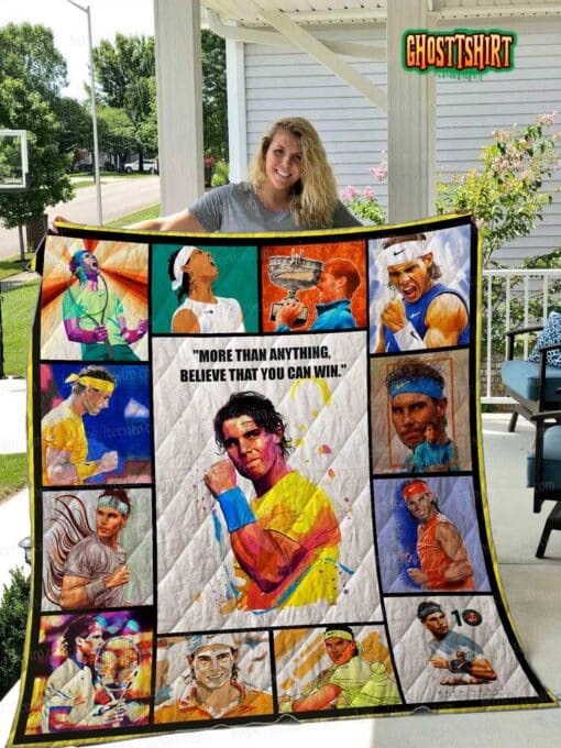 Rafael Nadal Quilt Blanket