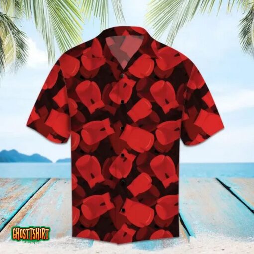 Red Owl Pattern Aloha Hawaiian Shirt