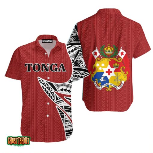 Red Tonga Aloha Hawaiian Shirt