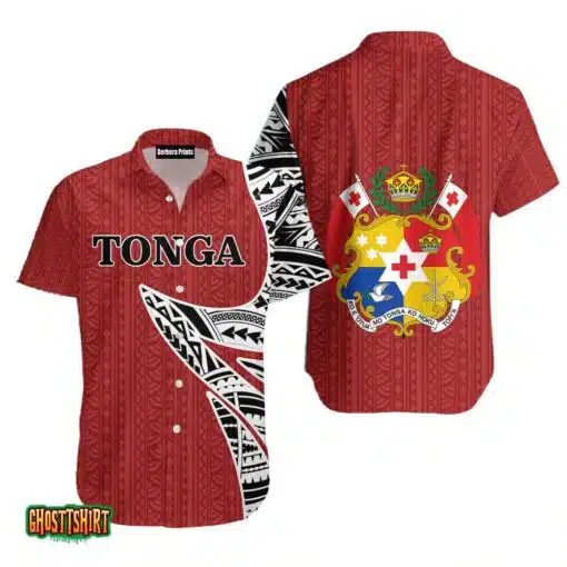 Red Tonga Aloha Hawaiian Shirt