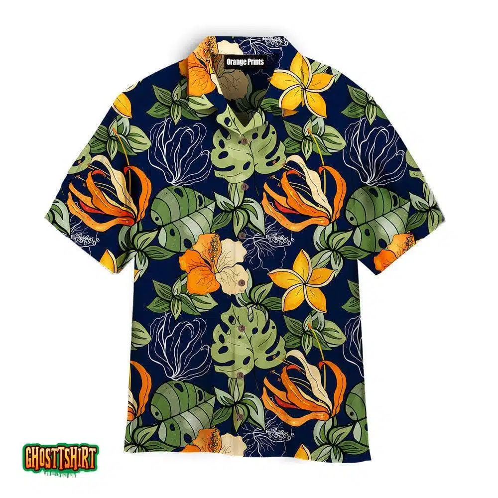 Retro Wild Seamless Tropical Vintage Pattern Aloha Hawaiian Shirt