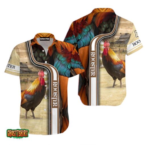 Rooster Chicken V2 Aloha Hawaiian Shirt