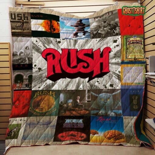 Rush Studio Albums Quilt Blanket