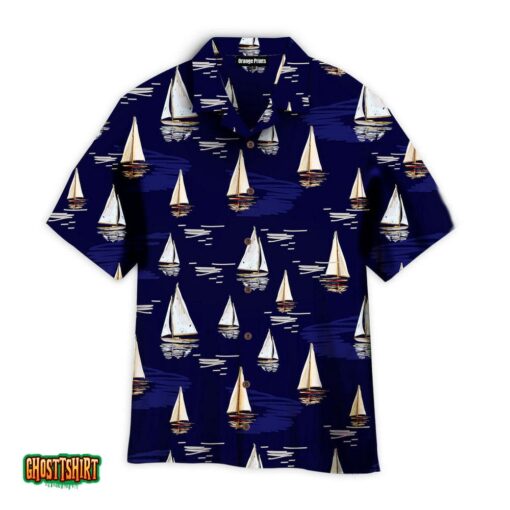 Sailboat Surfing In The Ocean Aloha Hawaiian Shirt
