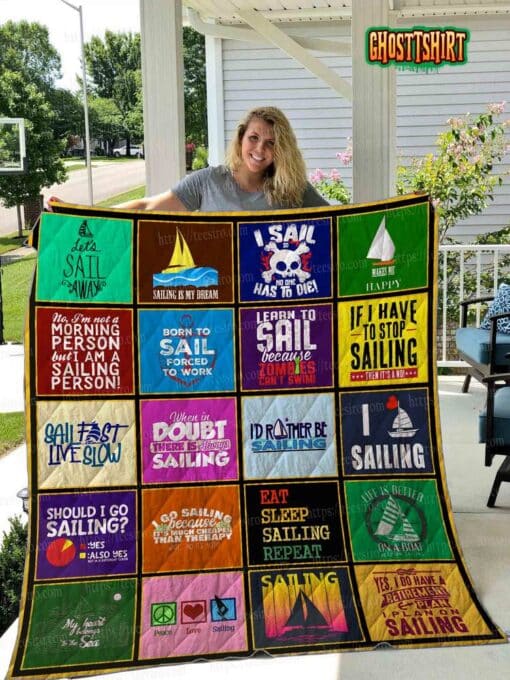 Sailing Quilt Blanket
