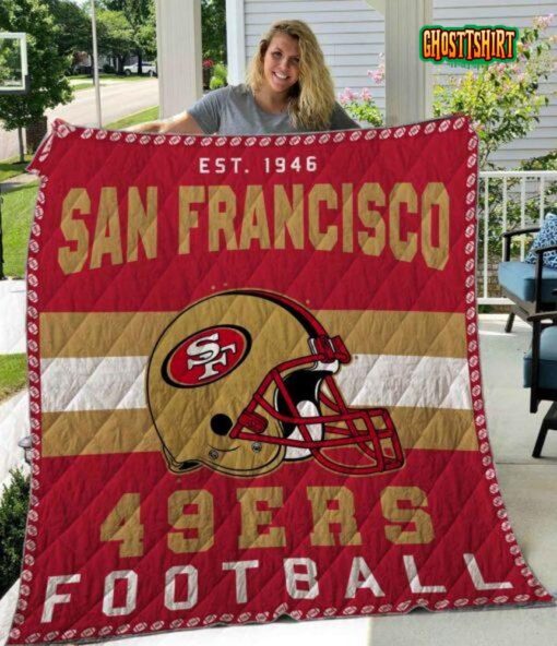 San Francisco 49ers Quilt Blanket V7