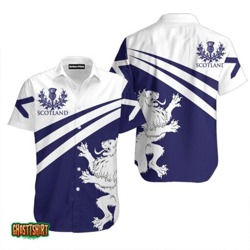 Scotland – FLag Thistle Lion St Patricks Day Aloha Hawaiian Shirt