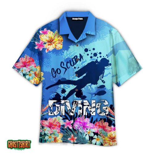 Scuba Diving Aloha Hawaii Shirt For Men Women