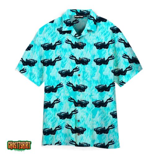 Scuba Diving Aloha Hawaiian Shirt