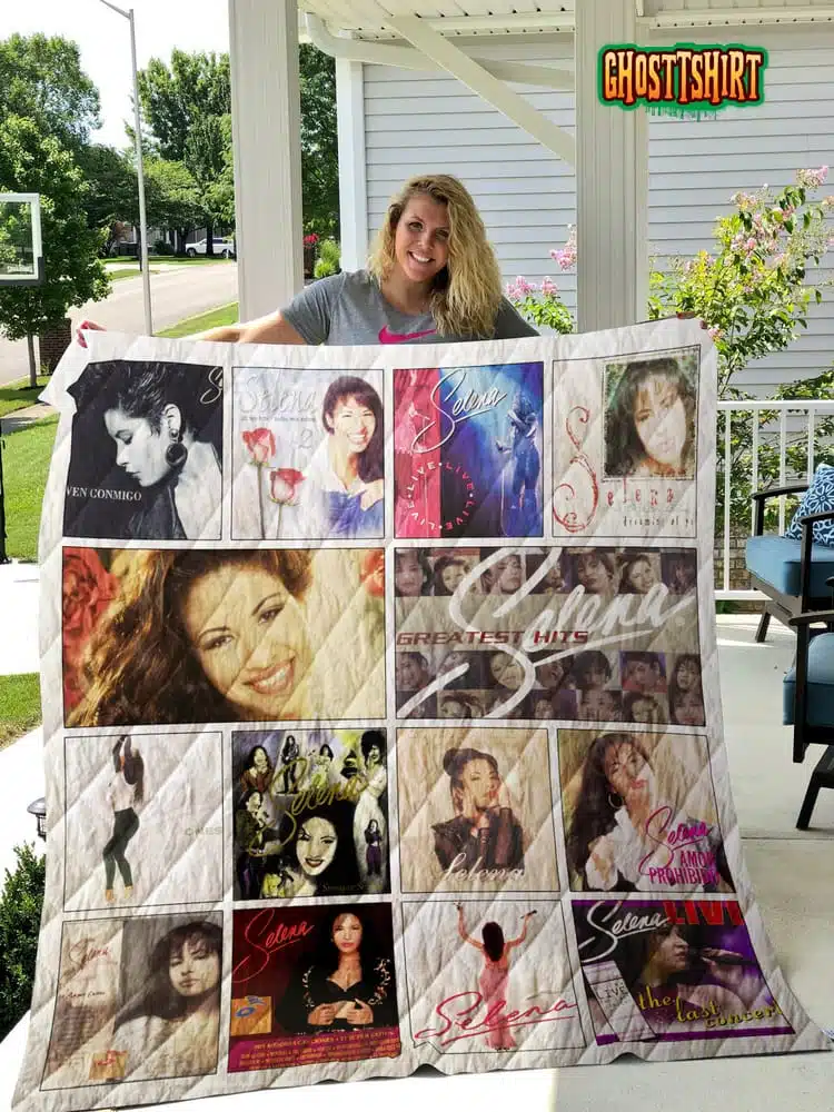 Selena Quintanilla Albums v2 Quilt blanket