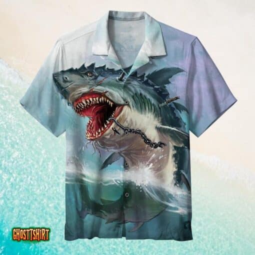 Shark Awesome Aloha Hawaiian Shirt
