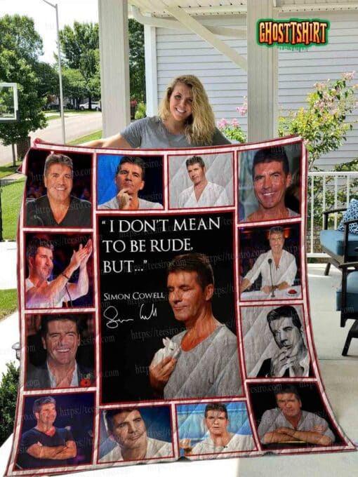 Simon Cowell Quilt Blanket