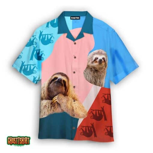 Sloth Lover Aloha Hawaiian Shirt