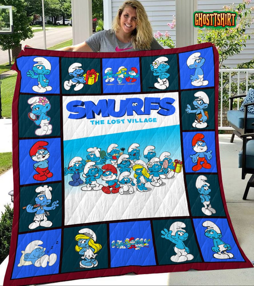 Smurf Quilt Blanket