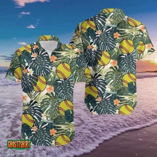Softball Simple Aloha Aloha Hawaiian Shirt