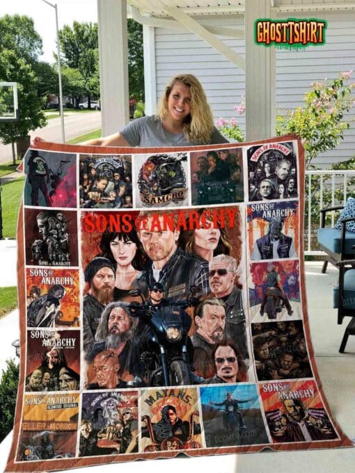 Sons Of Anarchy Illustration Quilt Blanket