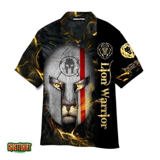 Spartan Lion Warrior Aloha Hawaiian Shirt