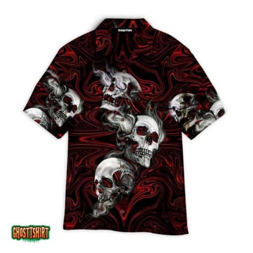 Spectre Skull Aloha Hawaiian Shirt
