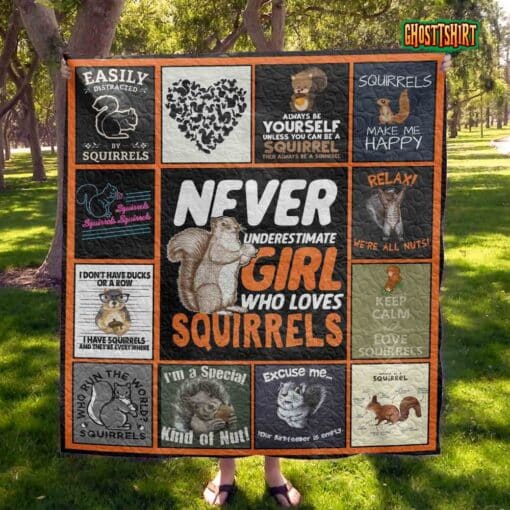 Squirrel Quilt Blanket