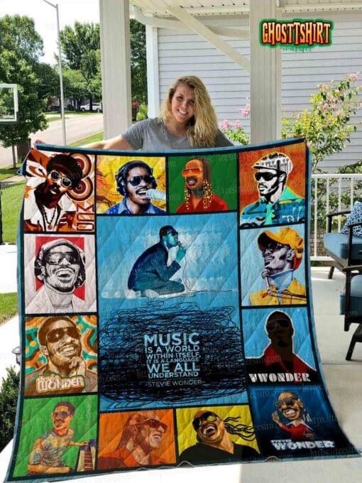 Stevie Wonder Quilt Blanket