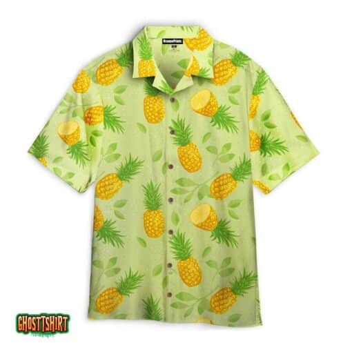 Summer Pineapples Pattern Aloha Hawaiian Shirt