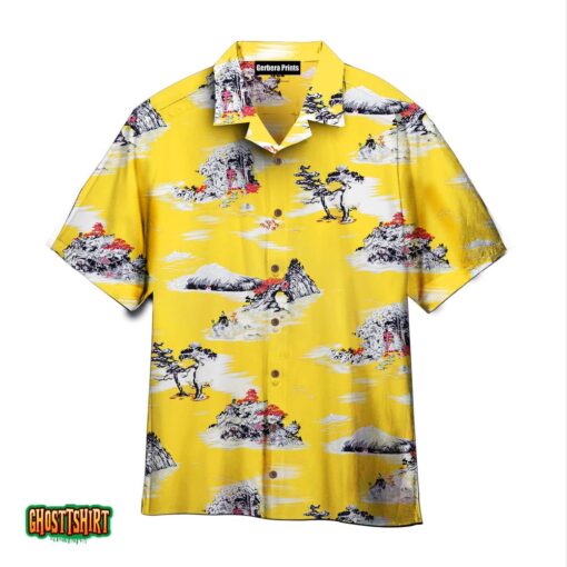 Summer Yellow Aloha Hawaiian Shirt