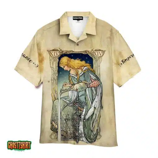 Tarot Cards Temperance XIV Aloha Hawaiian Shirt