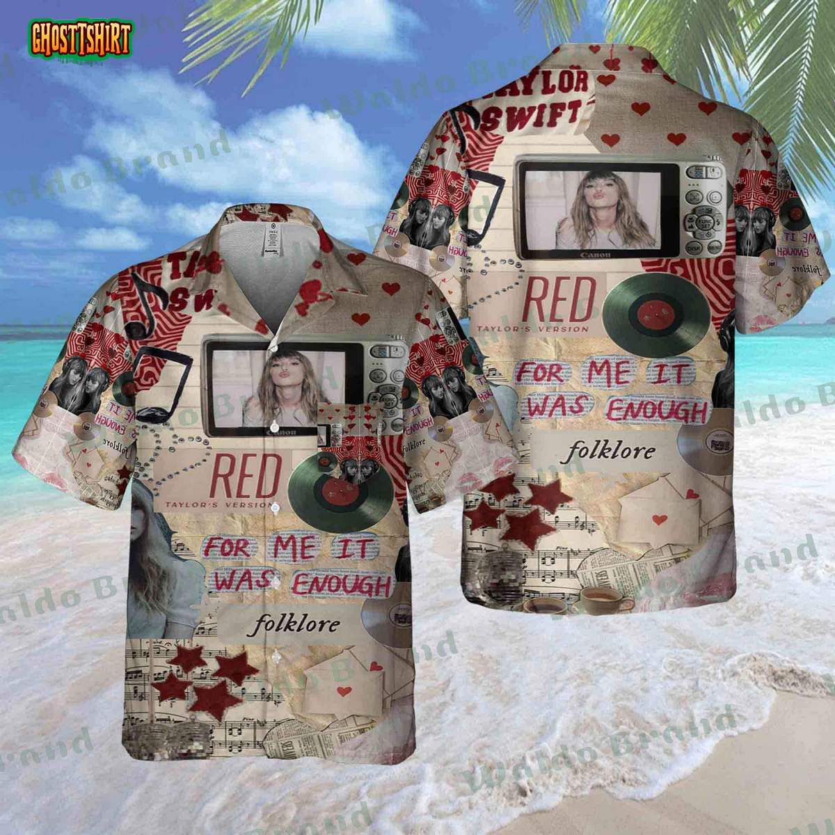 Taylor Swift Album Hawaiian Shirt