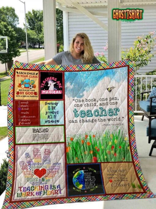 Teacher Quilt Blanket v2