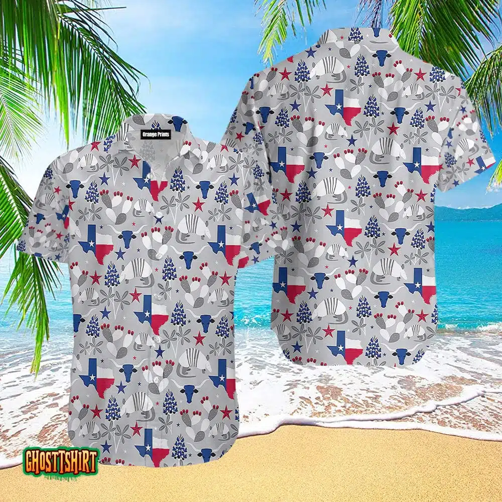 Texas Pattern Aloha Hawaiian Shirt