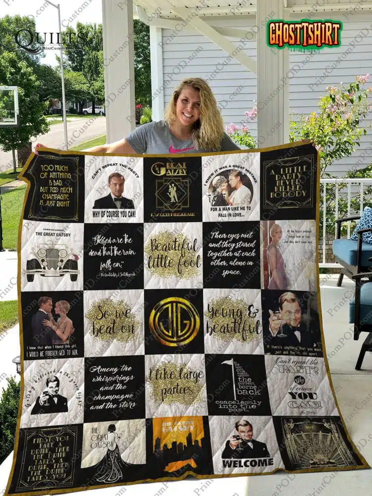 The Great Gatsby v2 Quilt Blanket