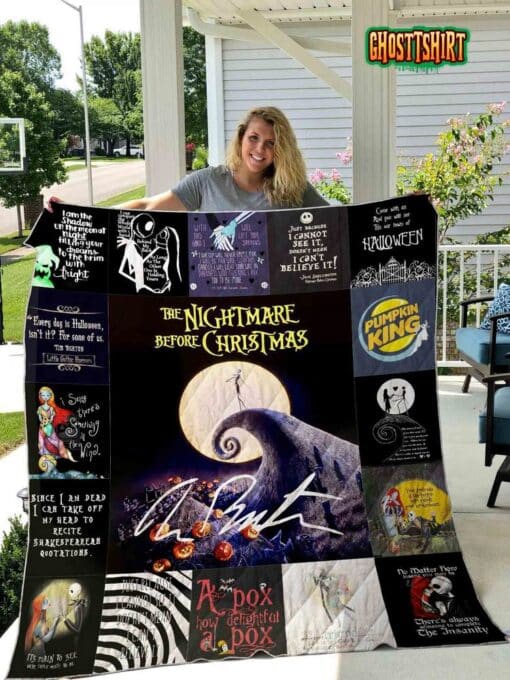 The Nightmare Before Christmas Quilt Blanket