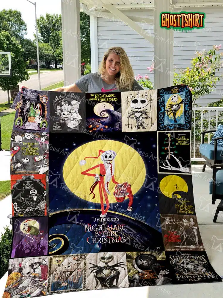 The Nightmare Before Christmas Quilt Blanket v5