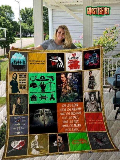 The Walking Dead Quilt Blanket v2