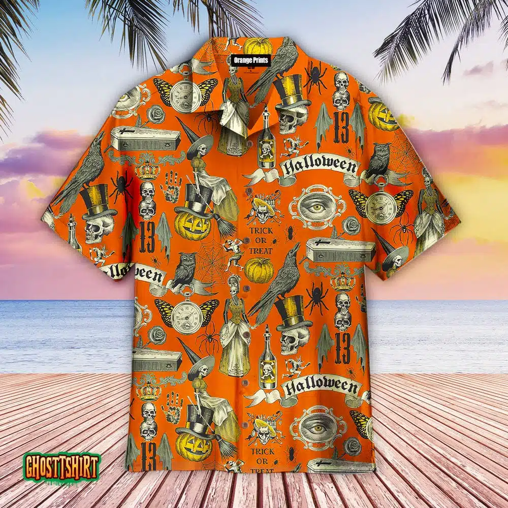 The Witch Halloween Aloha Hawaiian Shirt