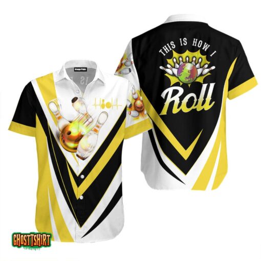 This Is How I Roll Bowling Yellow Hawaiian Shirt