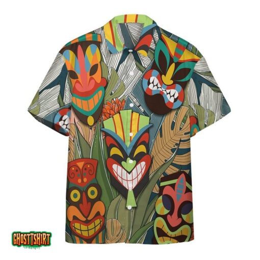 Tiki Head Aloha Hawaiian Shirt