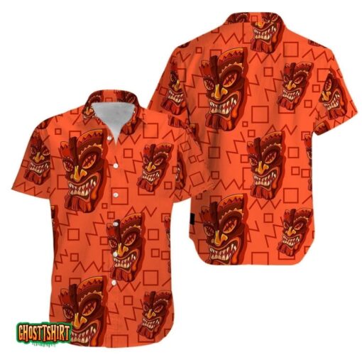 Tiki Hello Summer Aloha Hawaiian Shirt