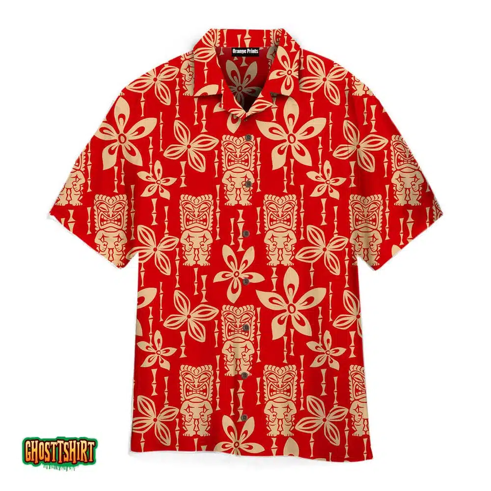 Tiki Tapa Pattern Aloha Hawaiian Shirt