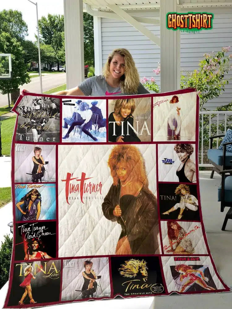 Tina Turner v2 Quilt Blanket