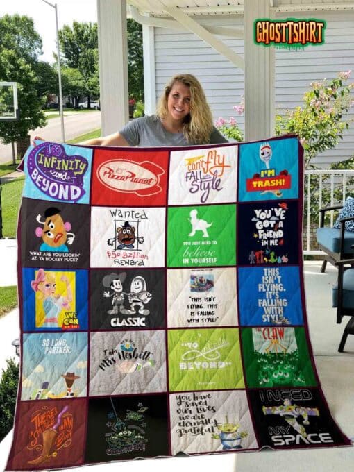 Toy Story Quotes Quilt Blanket